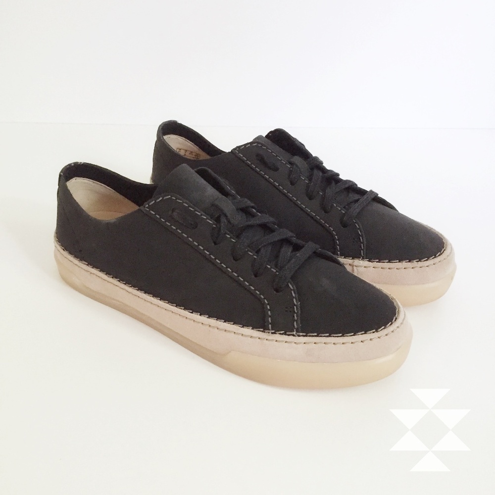 Black Sneakers with Tan Trim 7
